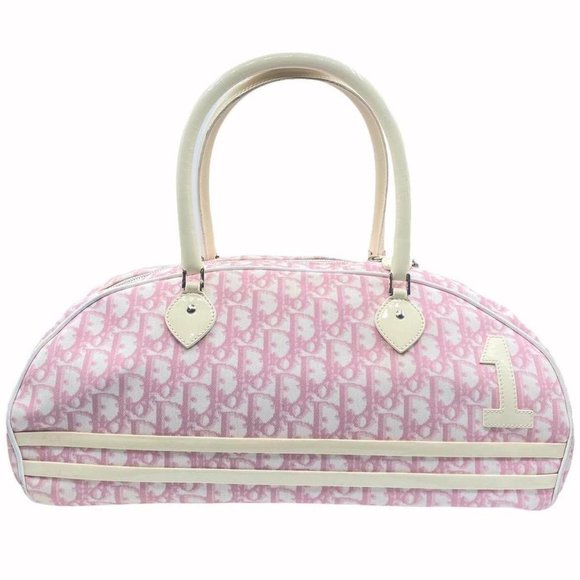 Christian Dior Handbags - Vintage Christian Dior by John Galliano pink trotter monogram bowler bag